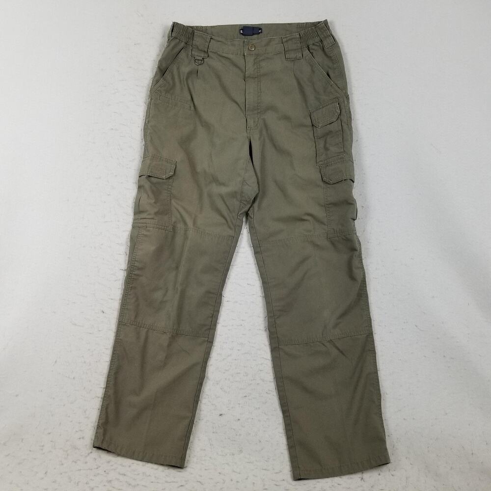 5.11 Tactical Pants Mens 34x32 Green Cargo Ripstop Utility Workwear Hiking